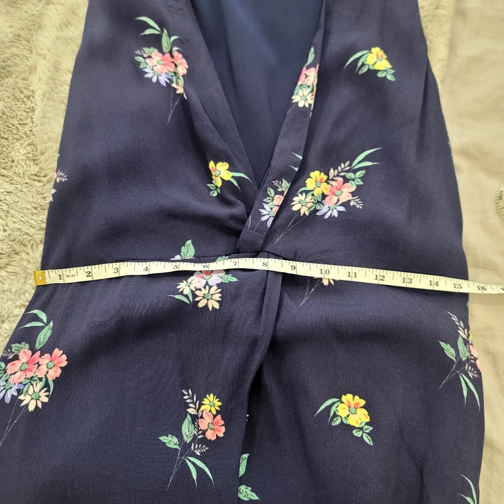 MAJORELLE Copacabana  Midi dress Navy And Floral Print Size Medium - Picture 11 of 14